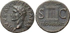 DIVUS AUGUSTUS (Died 14). Dupondius. Rome. Struck under Tiberius.