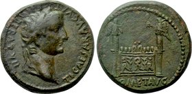TIBERIUS (Caesar, 4-14). Dupondius. Lugdunum���.