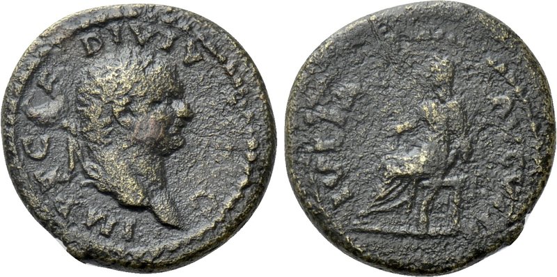 TITUS (79-81). Quadrans. Uncertain eastern mint, possibly in Thrace. 

Obv: IM...