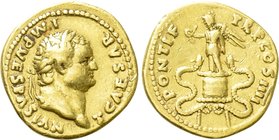 TITUS (Caesar, 69-79). GOLD Aureus. Rome.