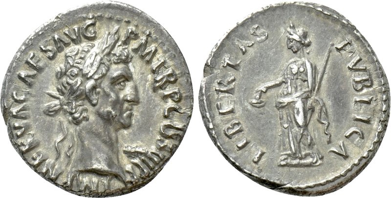 NERVA (96-98). Denarius. Rome. 

Obv: IMP NERVA CAES AVG P M TR P II COS III P...