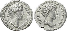 ANTONINUS PIUS with MARCUS AURELIUS As Caesar (138-161). Denarius. Rome.
