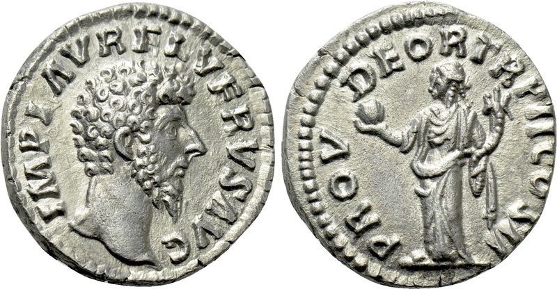 LUCIUS VERUS (161-169). Denarius. Rome. 

Obv: IMP L AVREL VERVS AVG. 
Bare h...