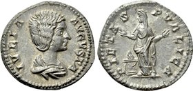 JULIA DOMNA (Augusta, 193-211). Denarius. Rome.