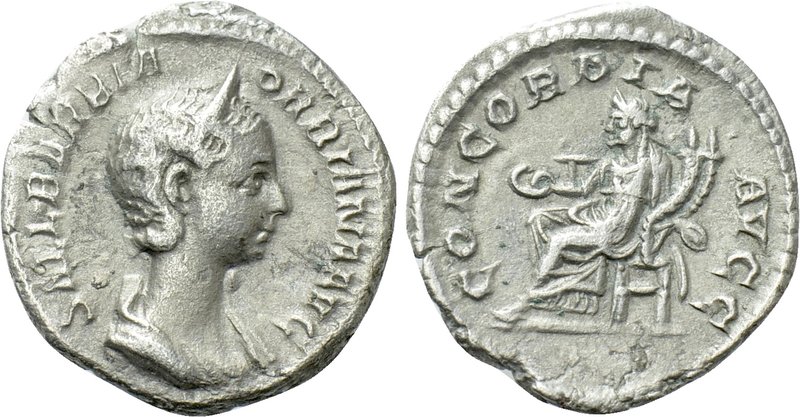 ORBIANA (Augusta, 225-227). Denarius. Rome. 

Obv: SALL BARBIA ORBIANA AVG. 
...