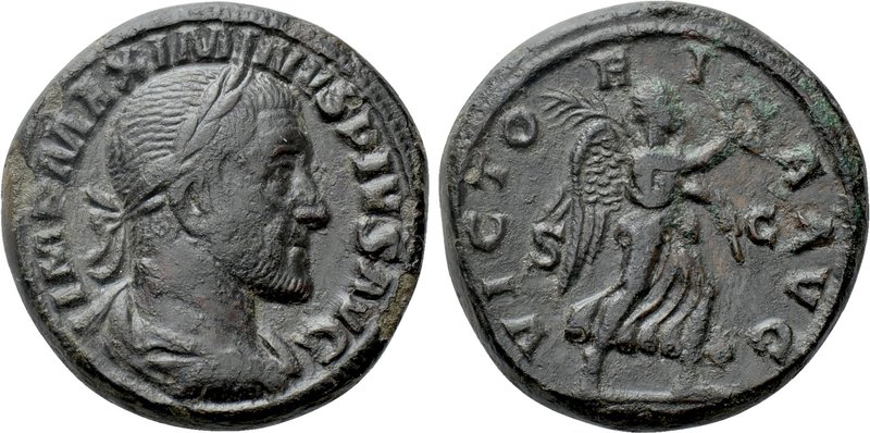 MAXIMINUS THRAX (235-238). As. Rome. 

Obv: IMP MAXIMINVS PIVS AVG. 
Laureate...