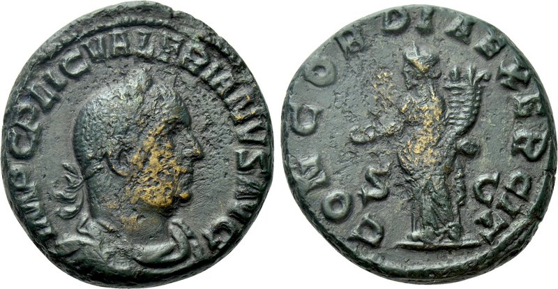 VALERIAN I (253-260). As. Rome. 

Obv: IMP C P LIC VALERIANVS AVG. 
Laureate,...
