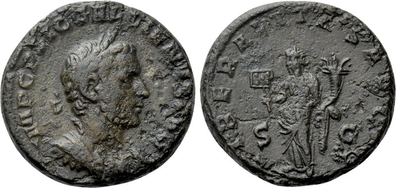 GALLIENUS (253-268). As. Rome. 

Obv: IMP C P LIC GALLIENVS AVG. 
Laureate an...