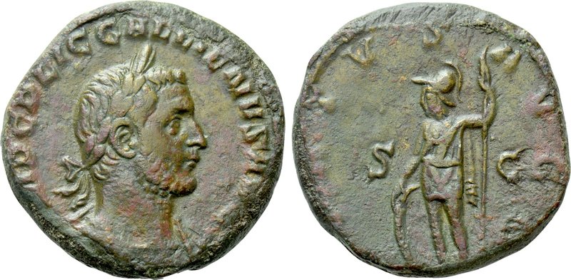 GALLIENUS (253-268). Sesterz. Rome. 

Obv: IMP C P LIC GALLIENVS AVG. 
Laurea...