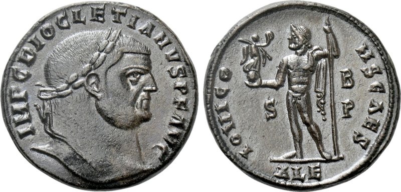 DIOCLETIAN (284-305). Follis. Alexandria. 

Obv: IMP C DIOCLETIANVS P F AVG. ...