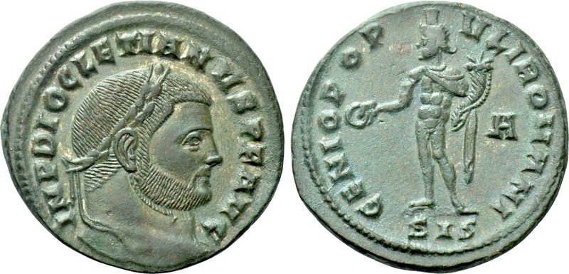 DIOCLETIAN (284-305). Follis. Siscia. 

Obv: IMP DIOCLETIANVS P F AVG. 
Laure...