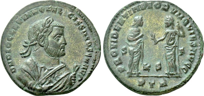 DIOCLETIAN (284-305). Follis. Treveri. 

Obv: D N DIOCLETIANO FELICISSIMO SEN ...