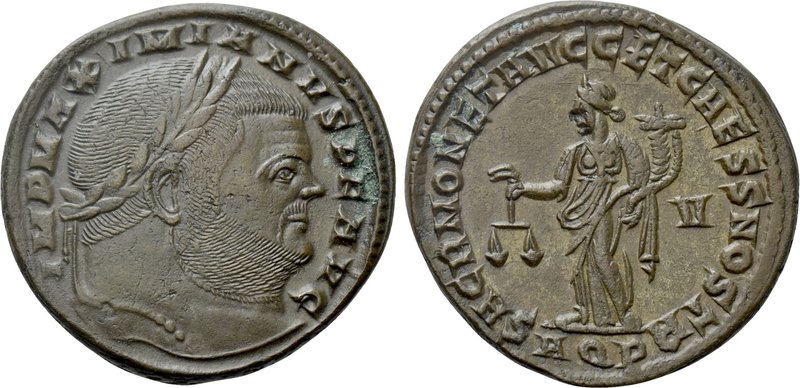 MAXIMIANUS HERCULIUS (286-305). Follis. Aquileia. 

Obv: IMP MAXIMIANVS P F AV...