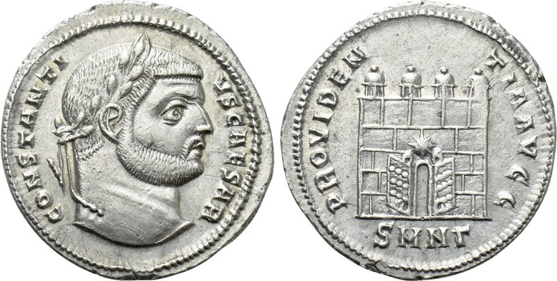CONSTANTIUS (Caesar, 293-305). Argenteus. Nicomedia. 

Obv: CONSTANTIVS CAESAR...
