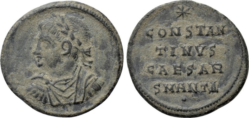 CONSTANTINE II (Caesar, 316-337). Follis. Antioch. 

Obv: Laureate, draped and...