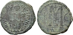 JUSTINIAN I (527-565). Follis. Antioch.
