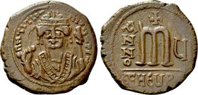 MAURICE TIBERIUS (582-602). Follis. Theoupolis (Antioch). Dated RY 5.