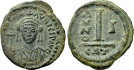 MAURICE TIBERIUS (582-602). Decanummium. Catania.