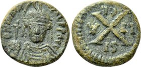 MAURICE TIBERIUS (582-602). Decanummium. Syracuse.