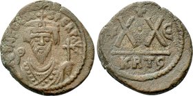 PHOCAS (602-610). Half Follis. Carthage. Dated RY 5.