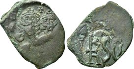 HERACLIUS with HERACLIUS CONSTANTINE (610-641). Follis. Uncertain mint in Sicily�.