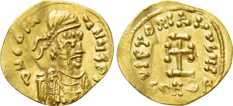 CONSTANTINE IV POGONATUS (668-685). GOLD Tremissis. Constantinople. 

Obv: D N...