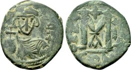 JUSTINIAN II (First reign, 685-695). Follis. Constantinople.