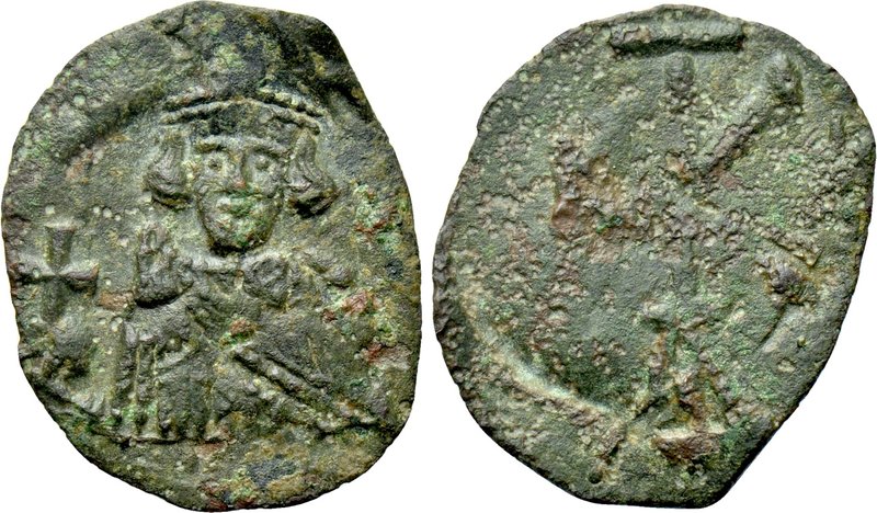 JUSTINIAN II (First reign, 685-695). Half Follis. Syracuse.

Obv: Crowned and ...