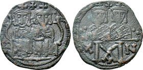 LEO IV THE KHAZAR with CONSTANTINE VI, LEO III and CONSTANTINE V (775-780). Follis. Constantinople.
