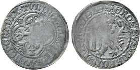 GERMANY. Saxe-Meißen. Elector Friedrich II and Wilhelm (III) Duke of Thuringia (Thüringen) (1440-1464). Schildgroschen (1451-1456). Freiberg.