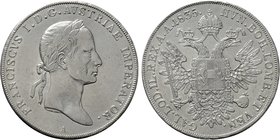 AUSTRIA. Franz I (1804-1835). Taler (1835 A). Wien (Vienna).
