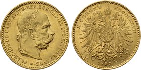AUSTRIA. Franz Joseph I (1848-1916). GOLD 10 Corona (1897). Wien (Vienna).