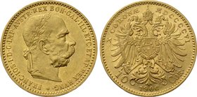 AUSTRIA. Franz Joseph I (1848-1916). GOLD 10 Corona (1906). Wien (Vienna).