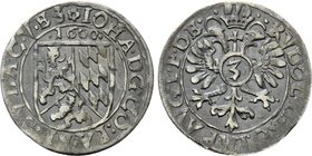 GERMANY. Pfalz-Zweibrücken. Duke Johann I der Ältere (1569-1604). 3 Kreuzer (1600). Zweibrücken.