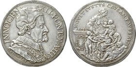 ITALY. Papal states. Innocent XII (1691-1700). Piastra. Rome.