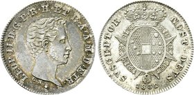 ITALY. Tuscany. Leopold II (1824-1848). 1/2 Paolo (1832).