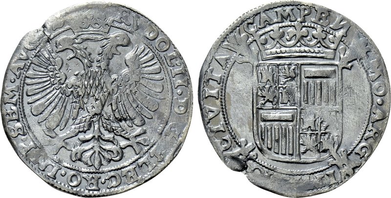NETHERLANDS. Kampen. 6 Stuivers (Schelling). In the name of Holy Roman Emperor R...