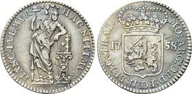 NETHERLANDS. Utrecht. 1/4 Gulden (5 Stuivers) (1758).