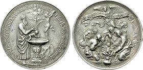 GERMANY. Augsburg. Baptism Medal (no date). Philipp Heinrich Müller.