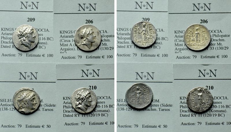 4 Drachms of the Cappadocian Kings. 

Obv: .
Rev: .

. 

Condition: See p...