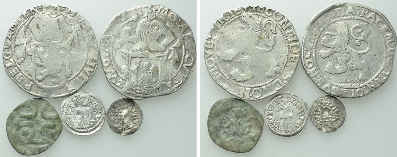 5 Medieval and Modern Coins. 

Obv: .
Rev: .

. 

Condition: See picture ...