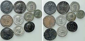 10 Roman Coins; including Galeria Valeria and  Vabalathus.