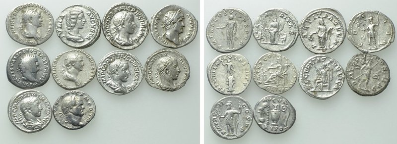 10 Roman Denari. 

Obv: .
Rev: .

. 

Condition: See picture.

Weight: ...