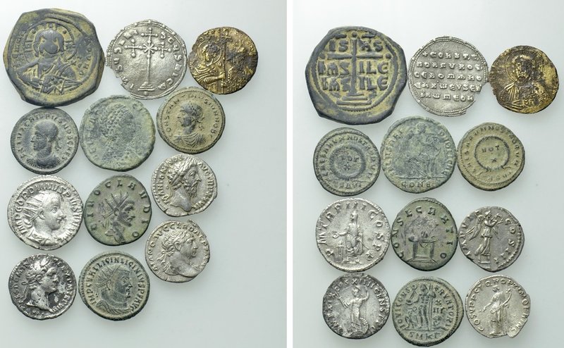 12 Roman and Byzantine Coins. 

Obv: .
Rev: .

. 

Condition: See picture...