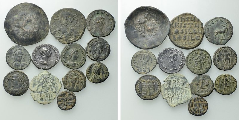 12 Roman and Byzantine Coins. 

Obv: .
Rev: .

. 

Condition: See picture...