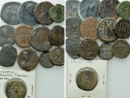 13 Byzantine Coins.