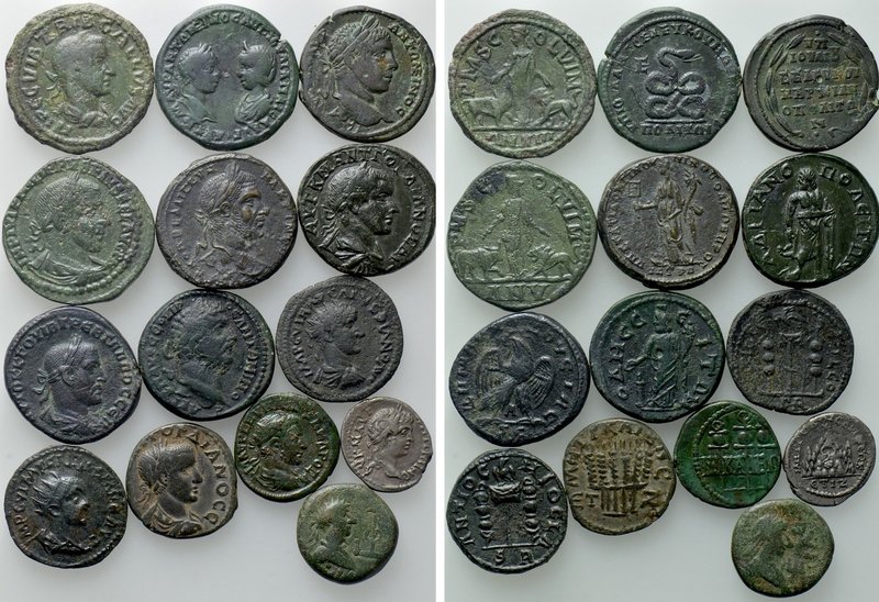 14 Roman Provincial Coins. 

Obv: .
Rev: .

. 

Condition: See picture.
...