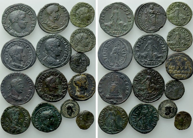14 Roman Provincial Coins. 

Obv: .
Rev: .

. 

Condition: See picture.
...