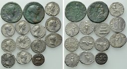 14 Roman Coins; Trajan, Crispina etc.