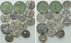 14 Roman Coins; Nero, Hadrian etc.